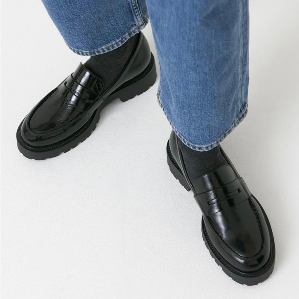 Vagabond Kenova Black Leather Loafers